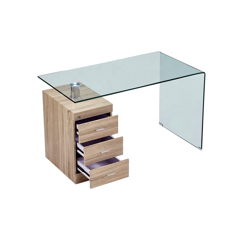 Vivan Interio Modern Office glass top computer table desk – VivanInterio
