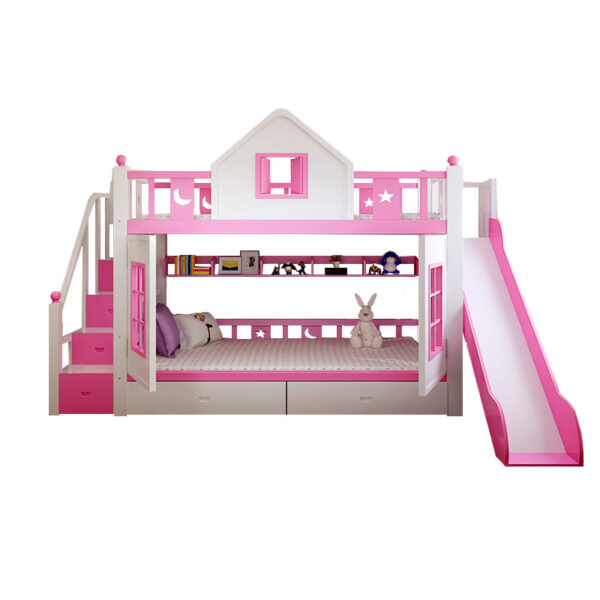 Vivan Interio Children S Girls Princess, Princess Bunk Bed With Slide