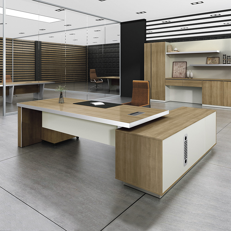 Vivan Interio Boss Modern Wooden, Latest Wooden Office Table Design